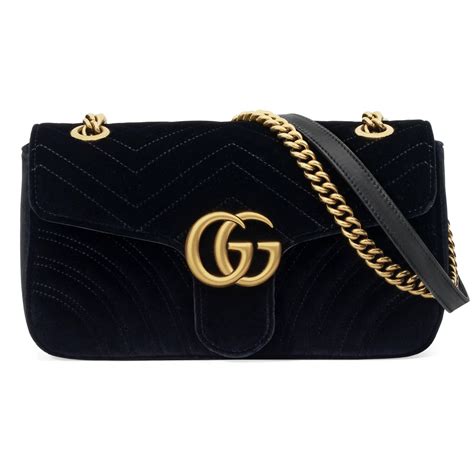 gucci black velvet bag